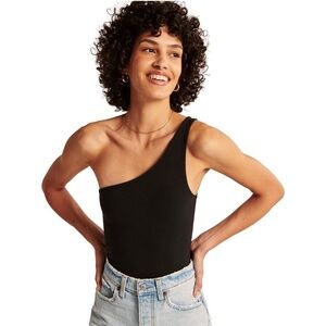 Abercrombie & Fitch One Shoulder Essential Bodysuit, size L